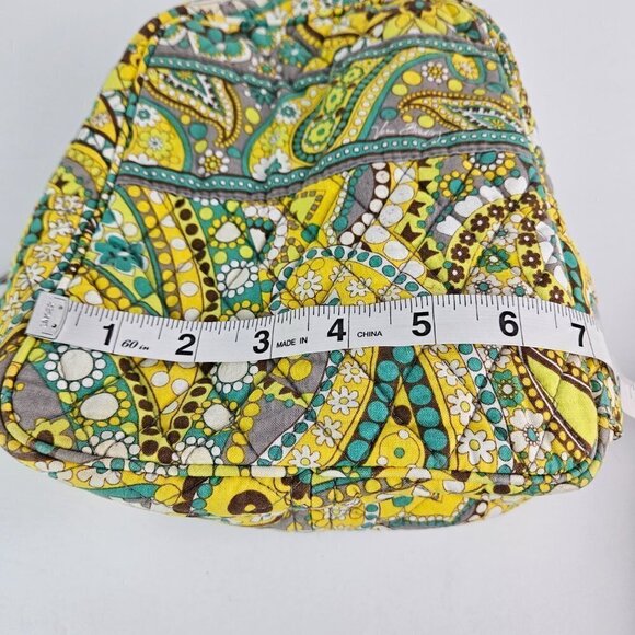 Vera Bradley Lunch Bunch Lemon Parfait Yellow Paisley Lined Lunch Bag - Picture 6 of 13